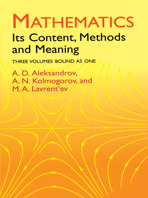 Title details for Mathematics by A. D. Aleksandrov - Available